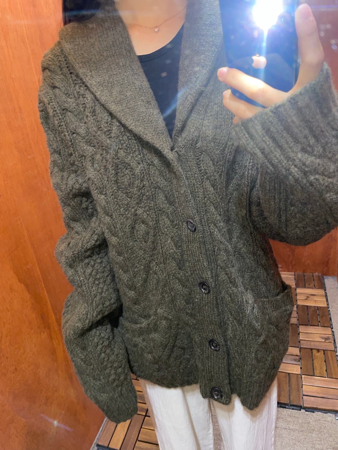 (XXL) POLO 폴로 랄프로렌 숄 카라 케이블 니트 가디건 상품이미지2