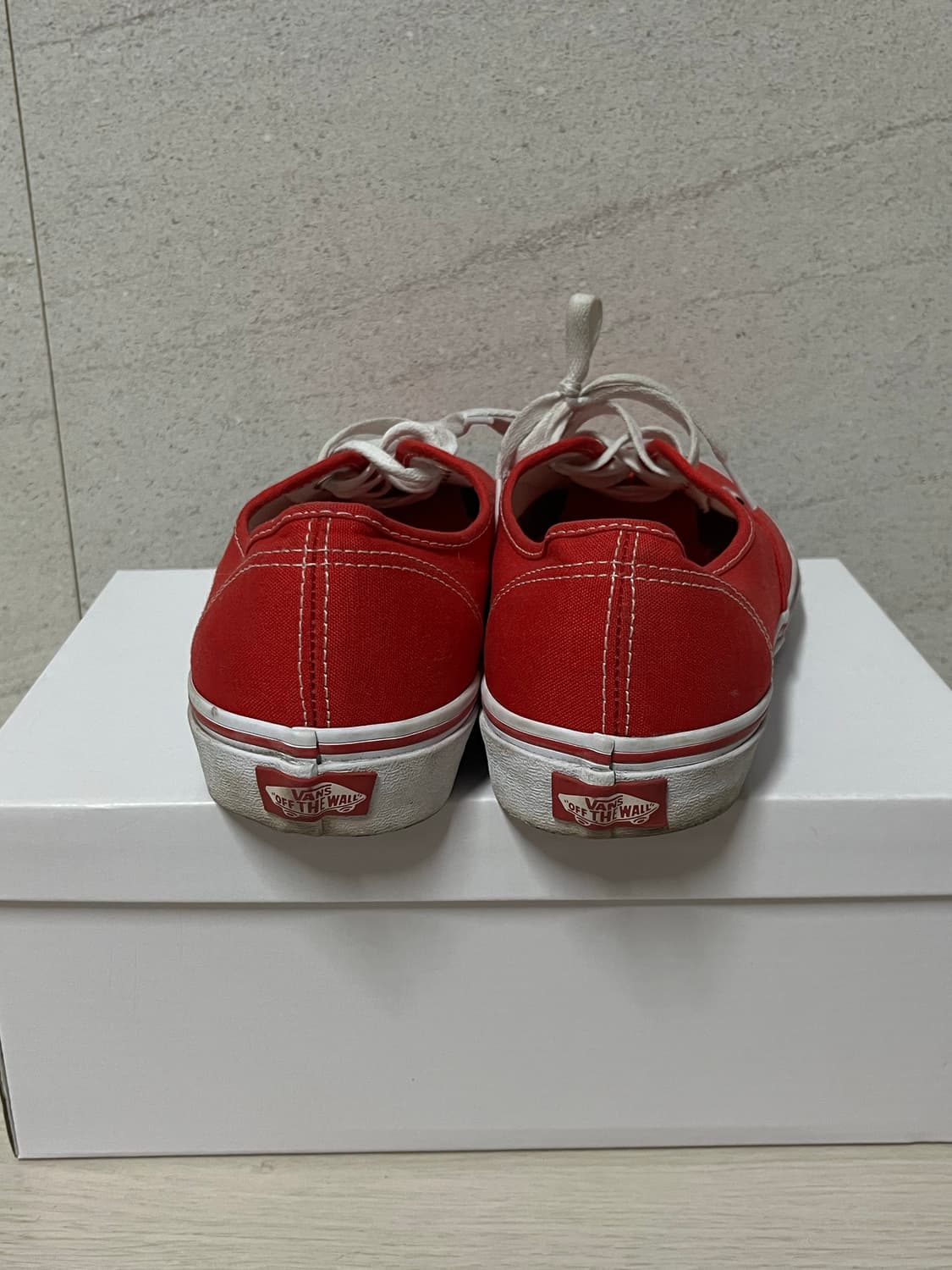 280 반스 VANS 어센틱 레드 헬스장 신발 운동화 단화 스니커즈  상품이미지3