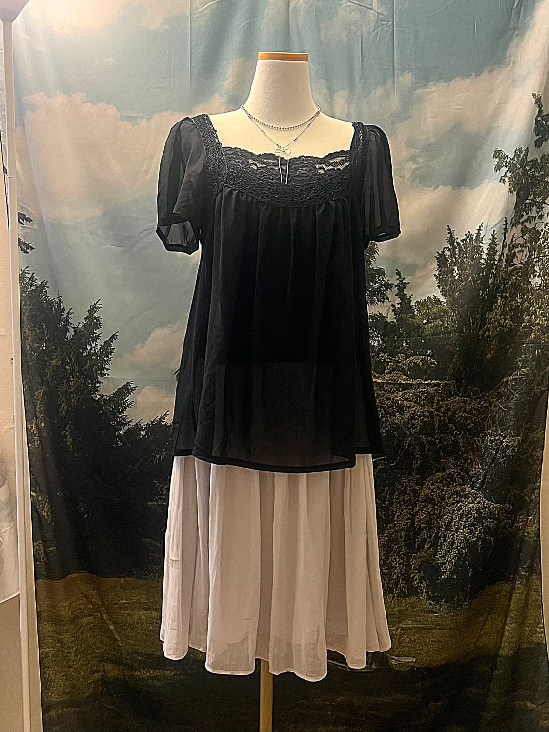 Blouse skirt set 상품이미지1