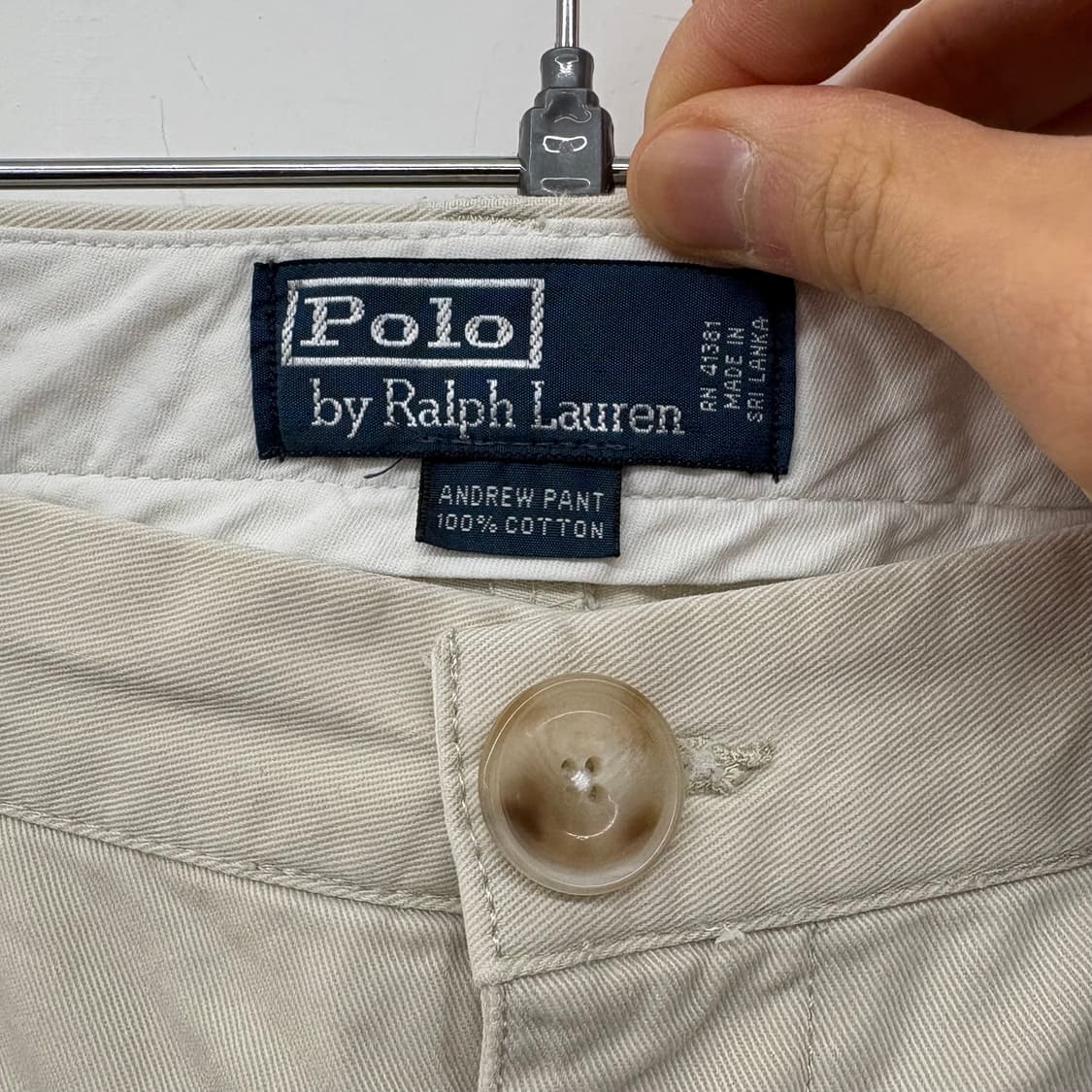 폴로 랄프로렌 베이지 면바지 32 상품이미지2