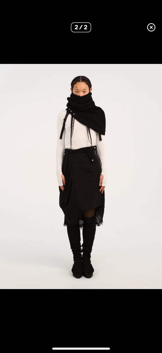 혜인서 울 스누드 블랙 상품이미지3