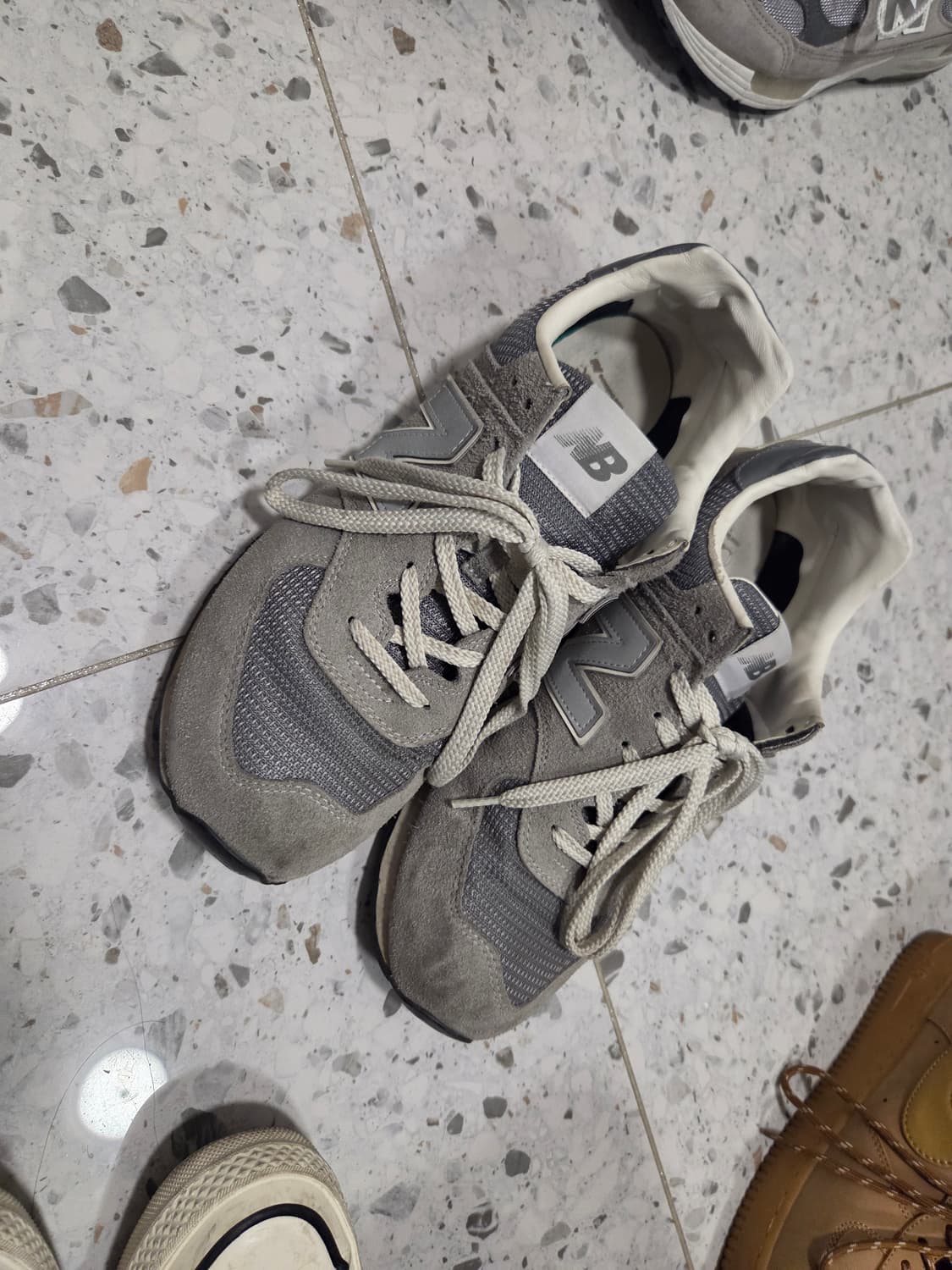 포터리 뉴발란스 574 회색 스니커즈 300mm 상품이미지1