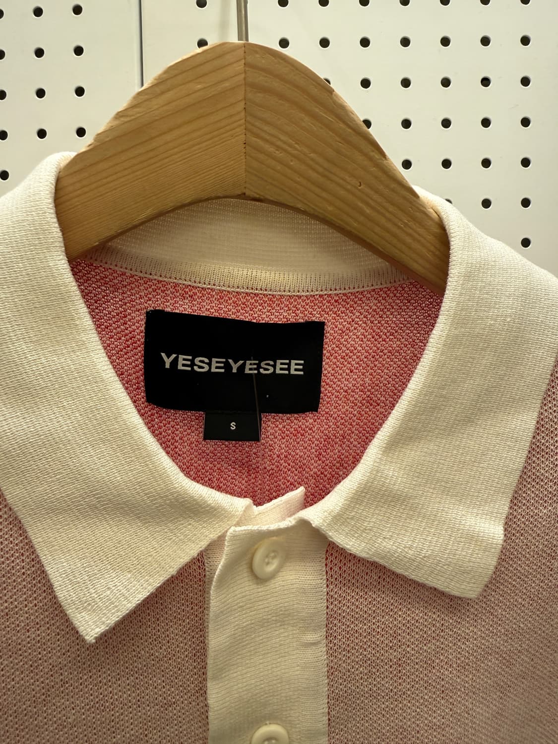 예스아이씨 니트 폴로 반팔 핑크 U1133 상품이미지5