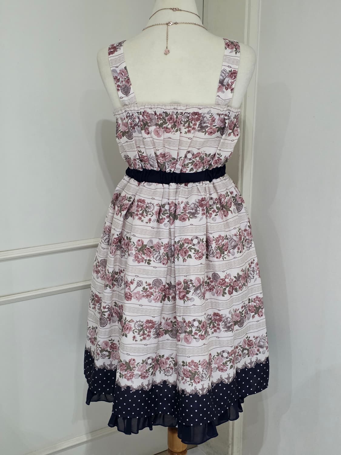 엑시즈팜 POETIQUE 일본빈티지)핑크로즈 히메갸루 로리타 원피스 상품이미지6