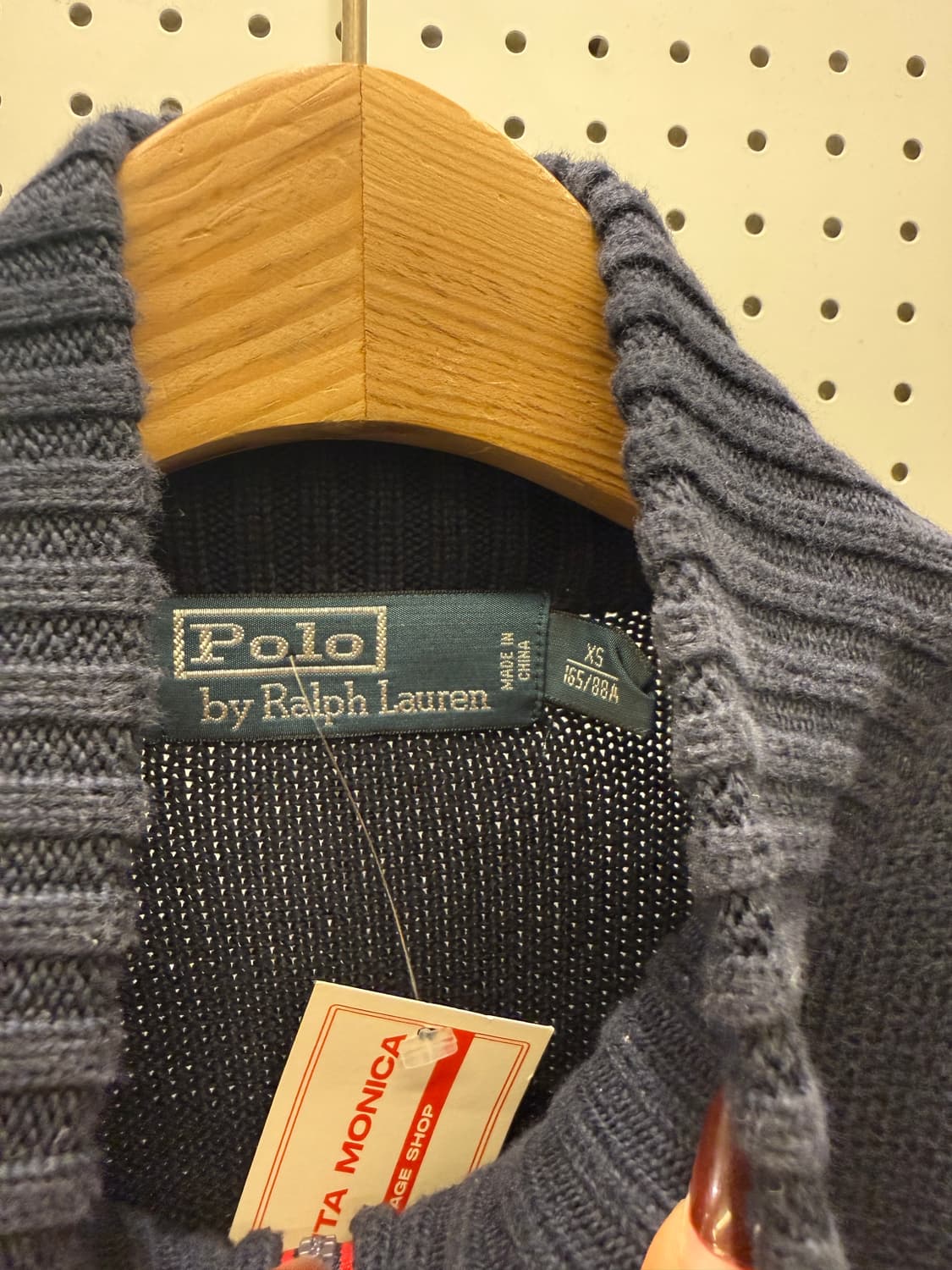 폴로 랄프로렌 집업 니트 네이비 U1667 상품이미지5