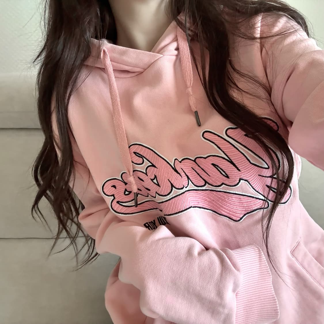 MLB 핑크 후드 상품이미지1