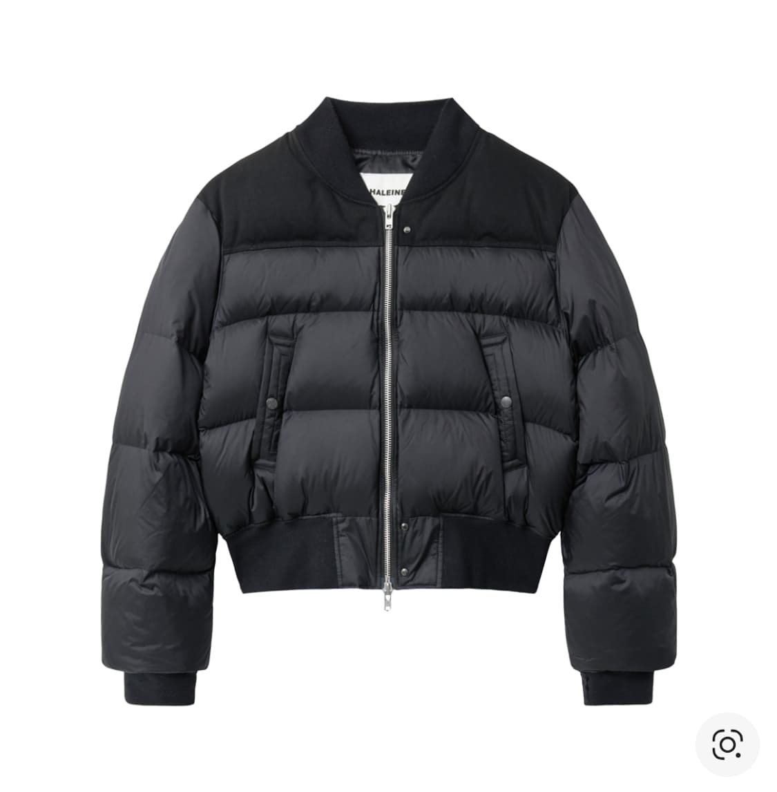 알렌느 크롭드 덕다운 봄버 자켓 블랙 1 상품이미지1
