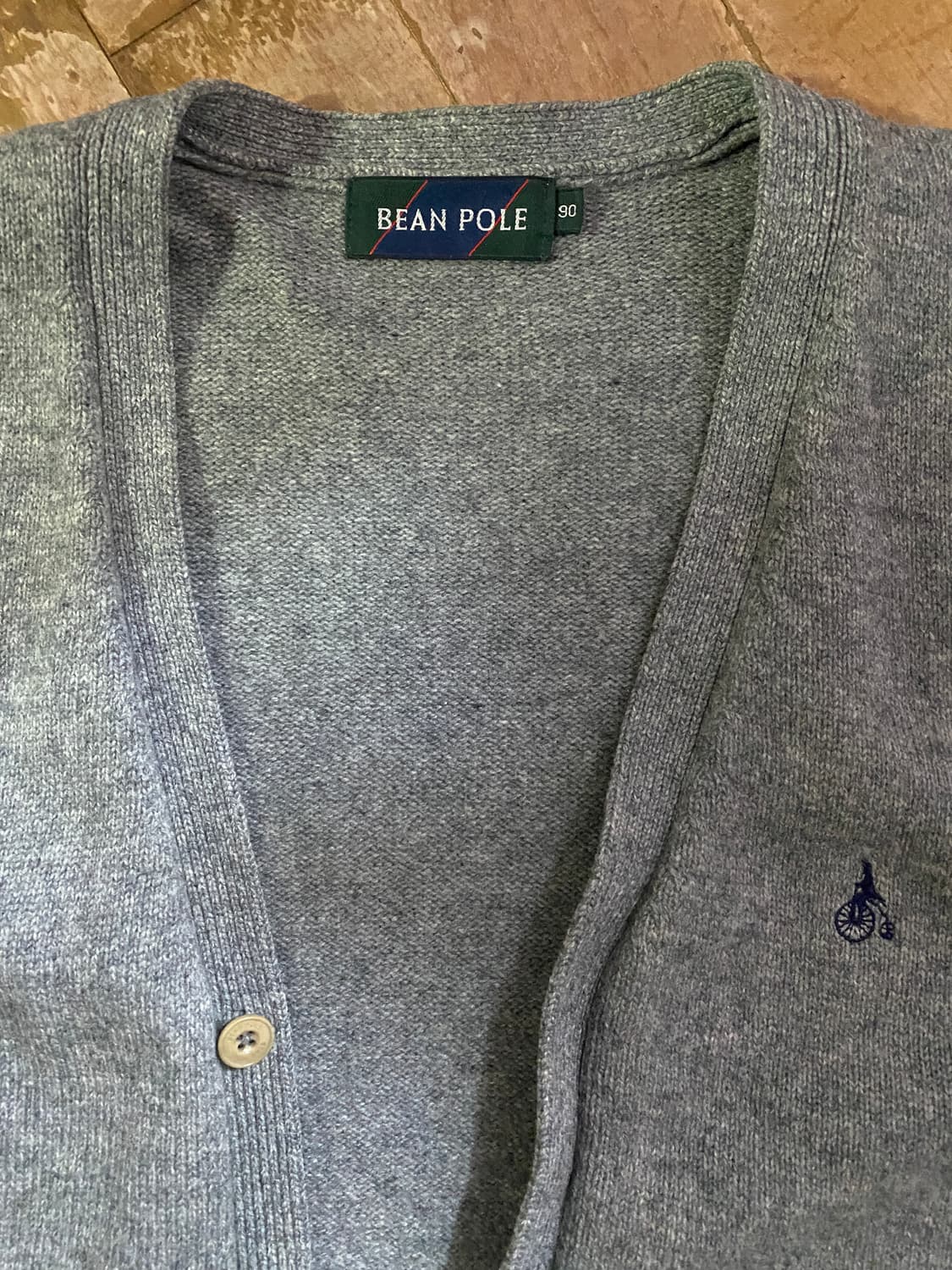 빈폴 남성 wool 100%그레이 가디건 (100사이즈) 상품이미지2