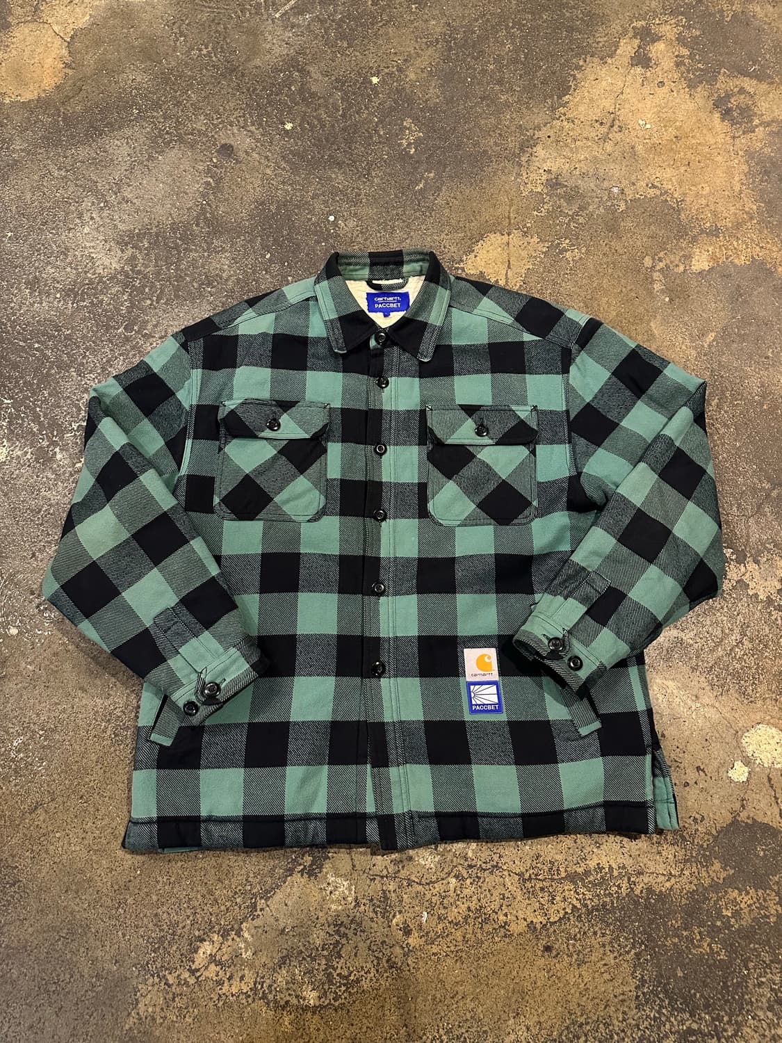 칼하트 wip X 라스벳 플란넬 쉐르파 셔츠 자켓 상품이미지1