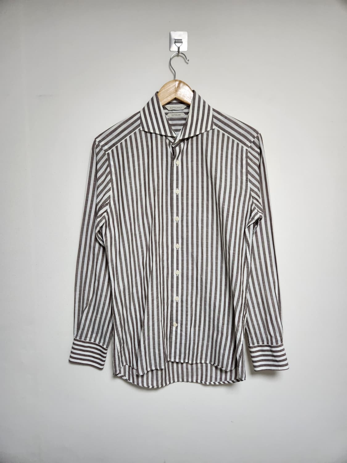 수트서플라이SuitSupply 린넨 스트라이프 셔츠 M - S206 상품이미지1
