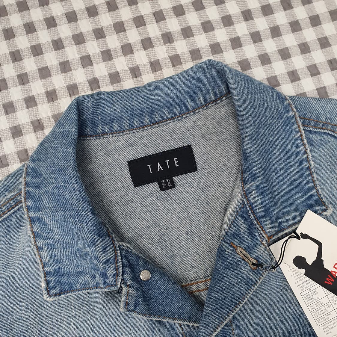 미착용 테이트 데님 청자켓 남자95~100 상품이미지2