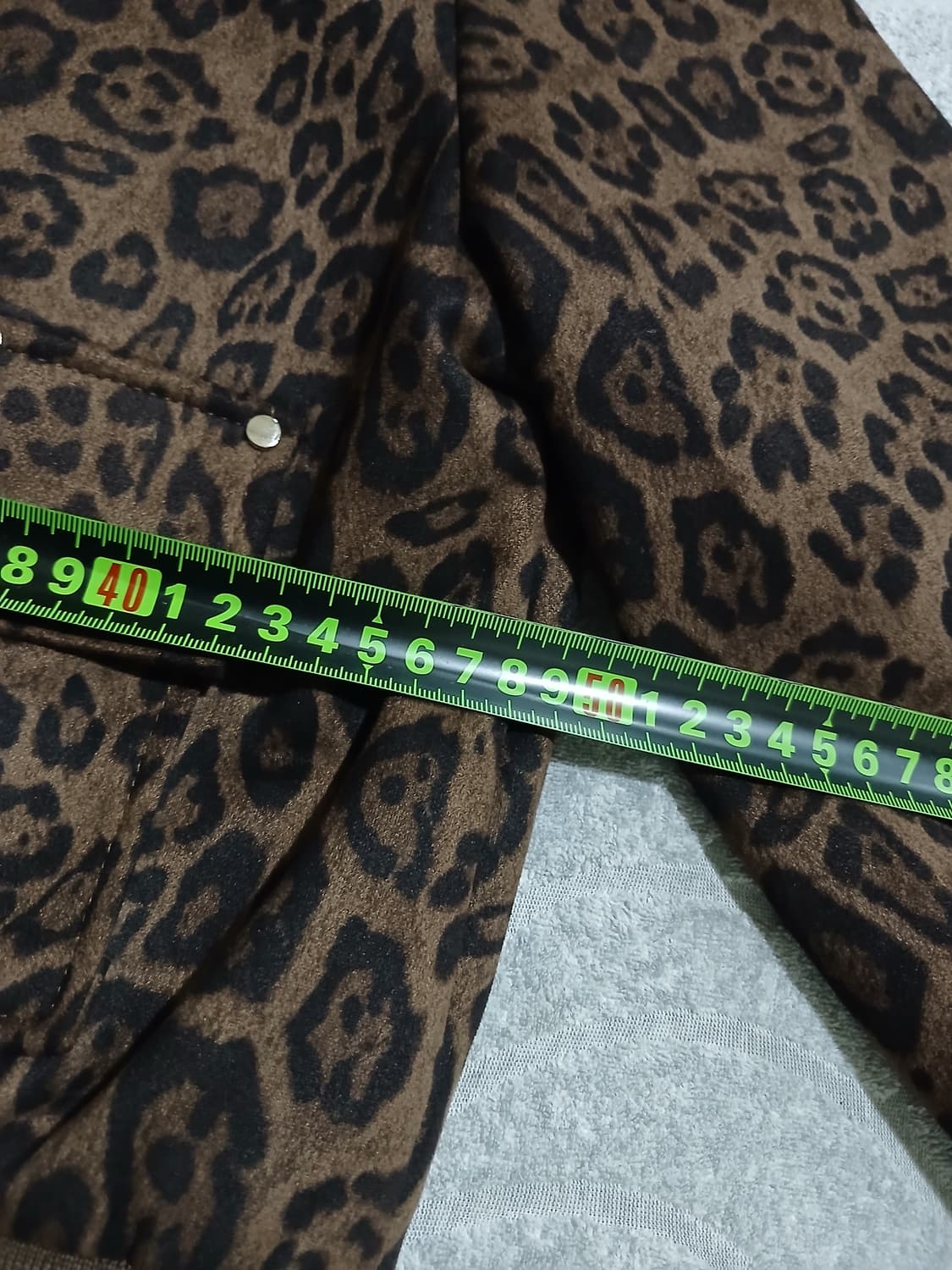 레오파드 패턴 집업 자켓 상품이미지5