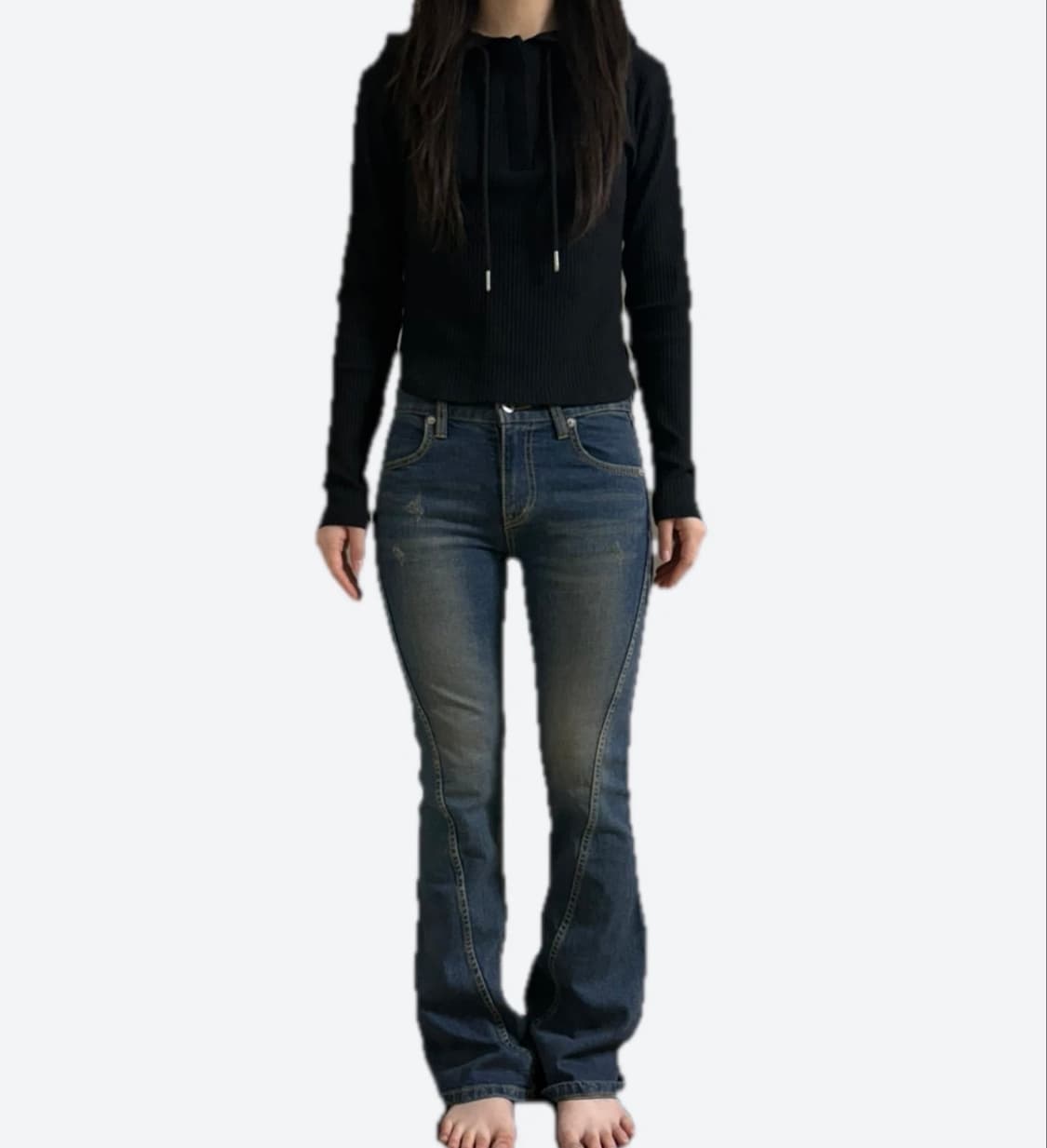 (마른분 추천)로우라이즈 부츠컷 팬츠 상품이미지3