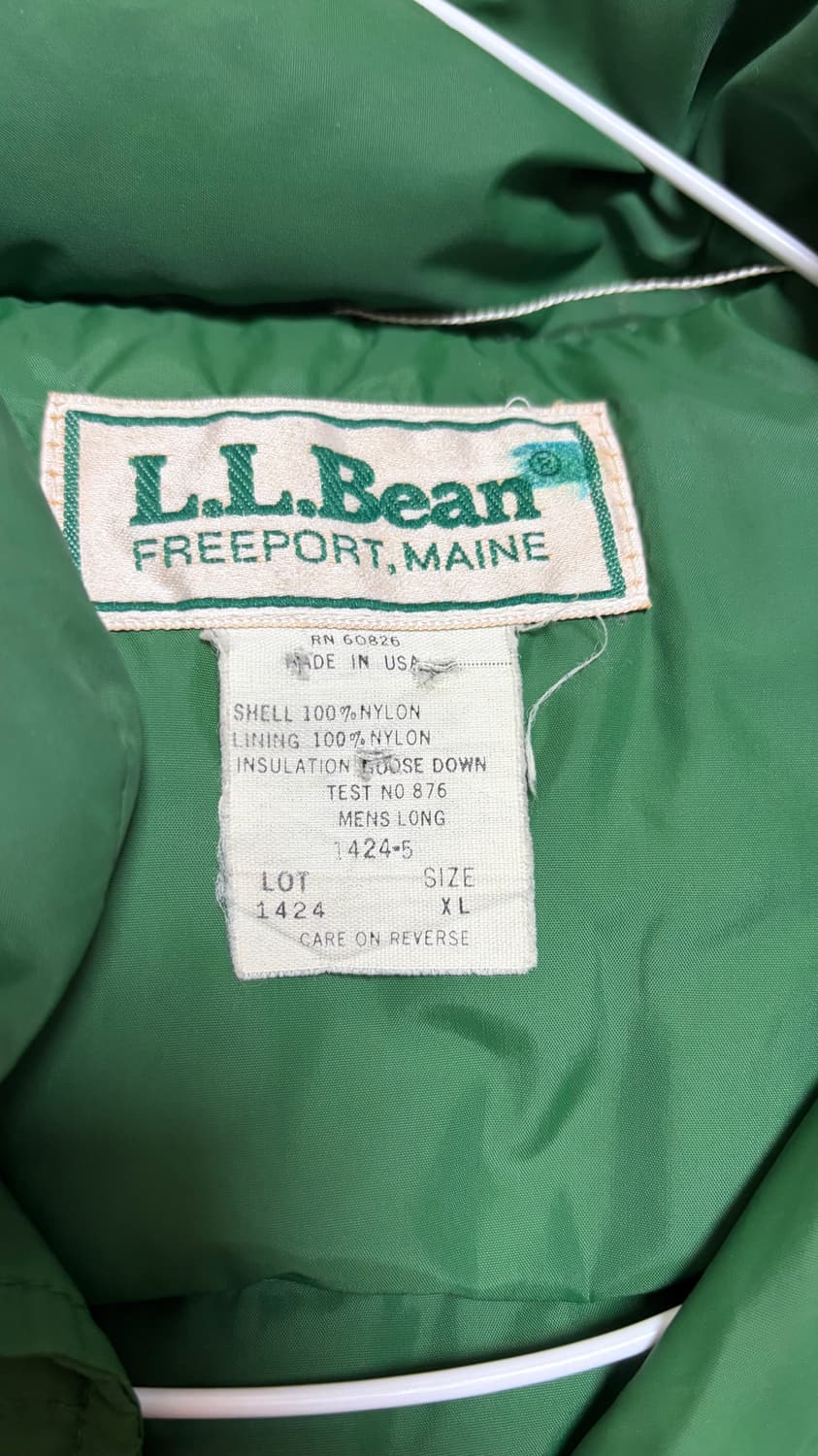 빈티지 70s 엘엘빈 패딩 베스트 상품이미지2