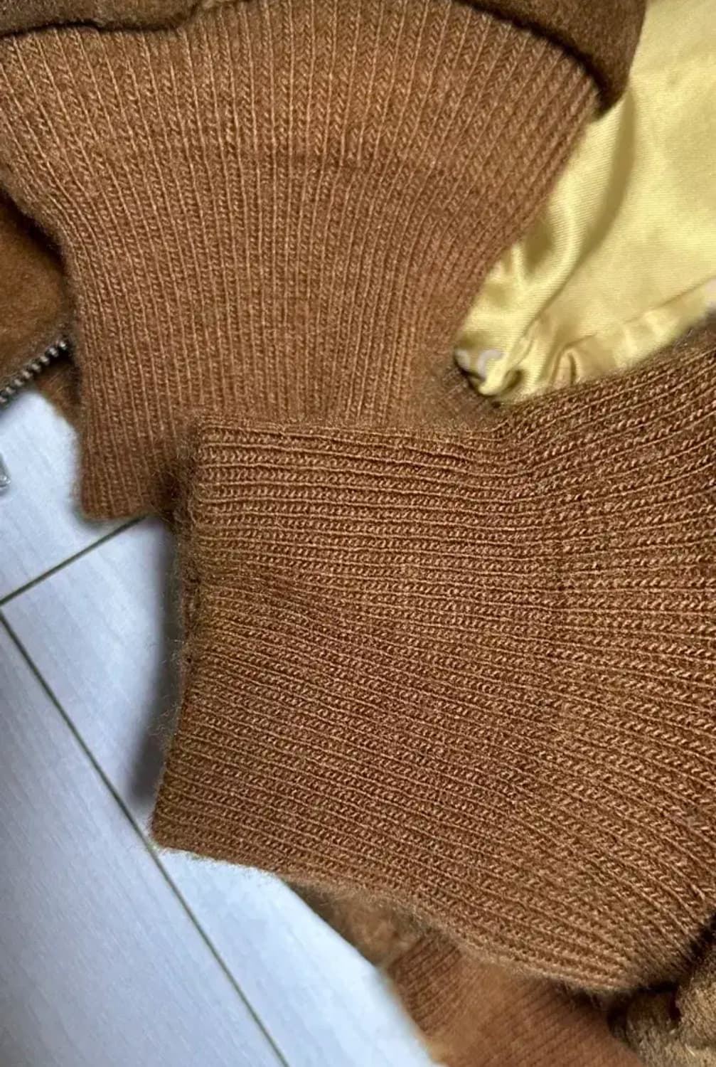 쇼트 스웨이드 블루종 100-105 상품이미지3