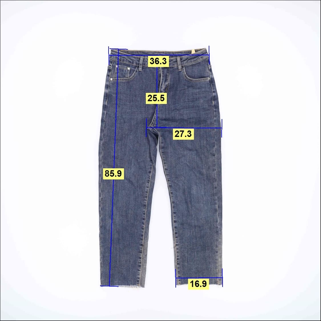 XL 빈티지 여성 워싱 데님팬츠 0511H1 상품이미지5
