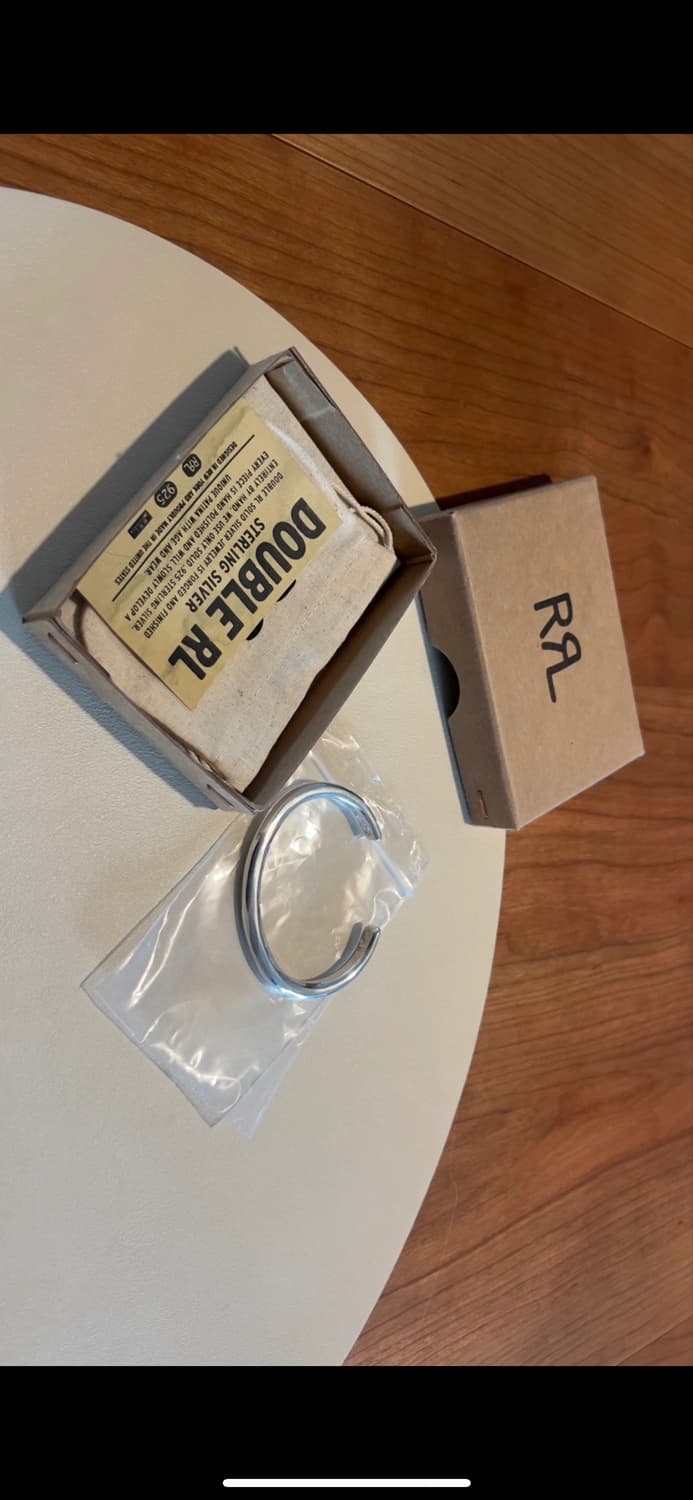 더블알엘 실버 뱅글 새제품 상품이미지1