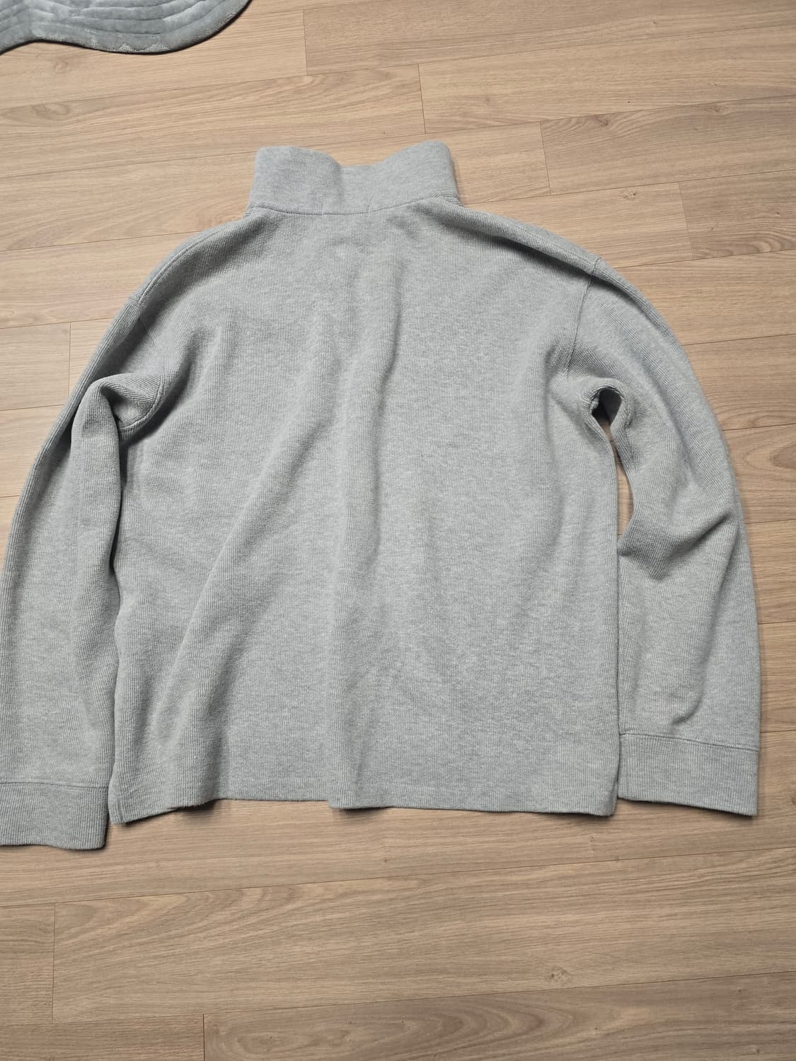 폴로 그레이 하프 짚업 니트 그레이xl 상품이미지5