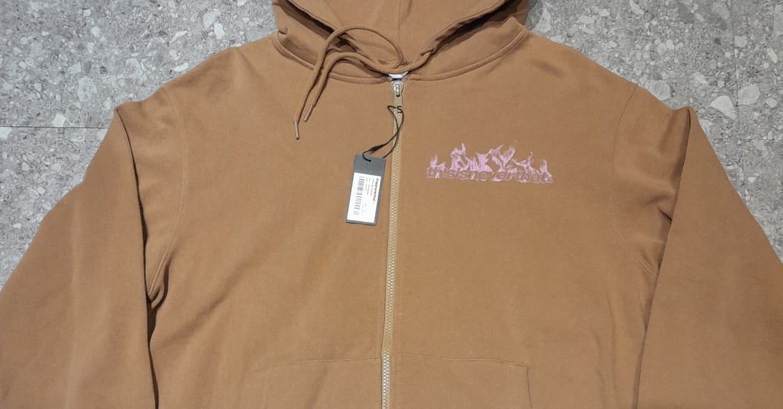 💥(새상품) 디스이즈네버댓 플레임 후드집업 브라운 (M)
 상품이미지3