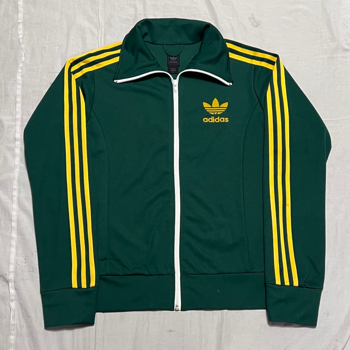 M 00’s 아디다스 그린 옐로우 라인 트랙탑 상품이미지2