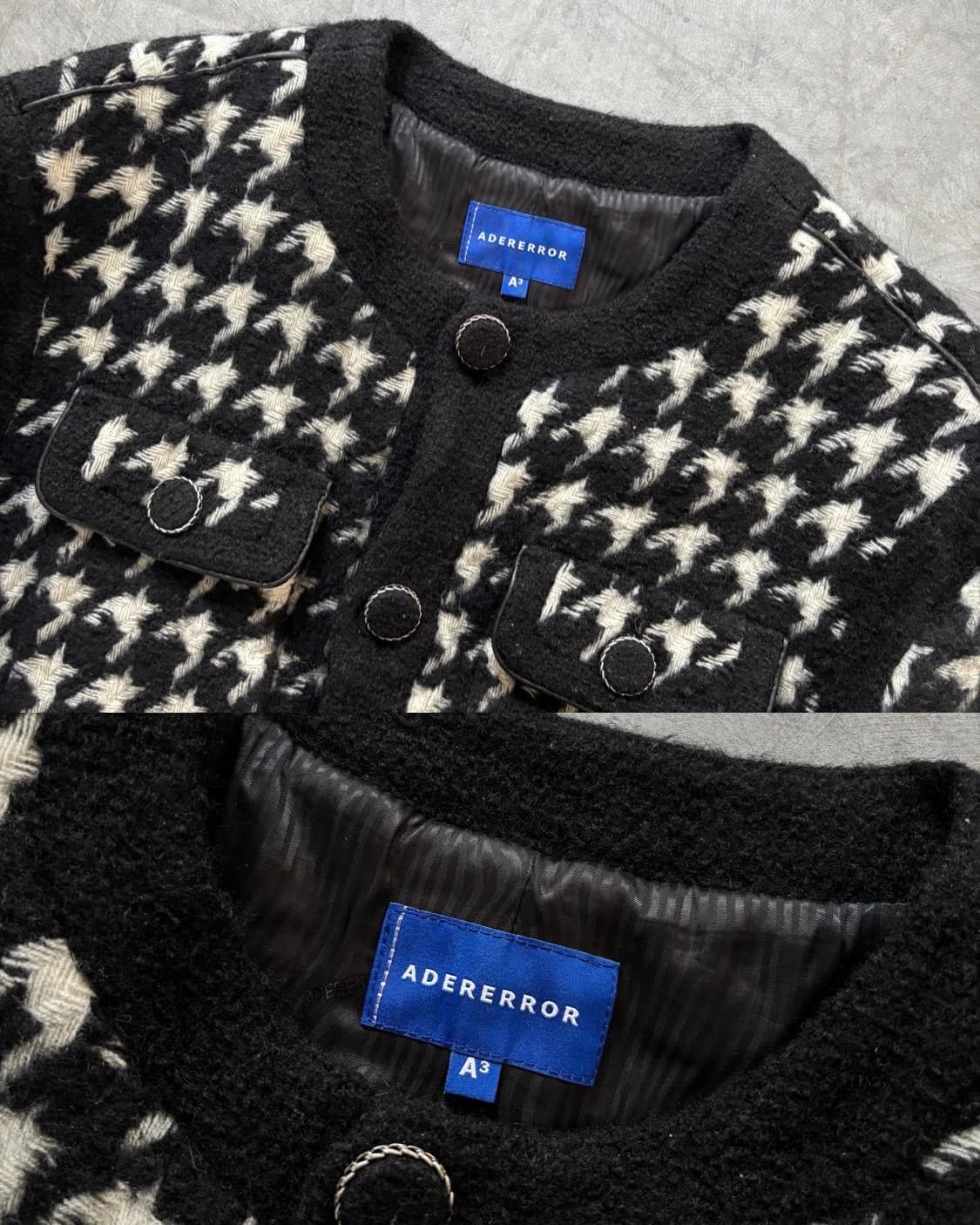 ADERERROR 아더에러 22FW 하운드투스패턴 트위드 자켓 상품이미지6