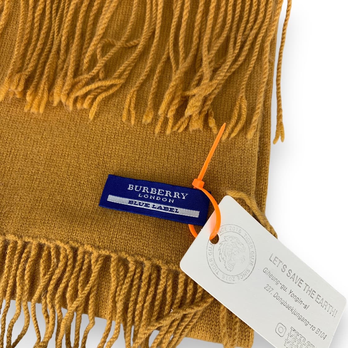 버버리 자수로고 캐시미어 머플러 상품이미지3