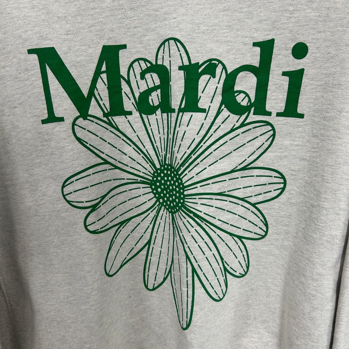 마르디 메크르디 빅로고 맨투맨 스웻셔츠 그레이 상품이미지3