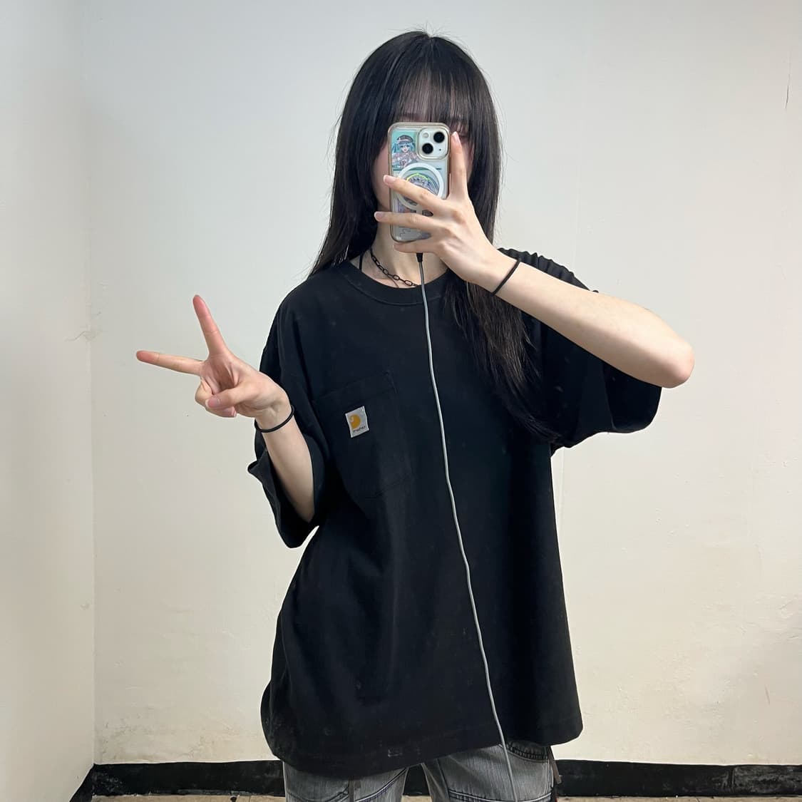 Carhartt black pocket t-shirt 상품이미지2