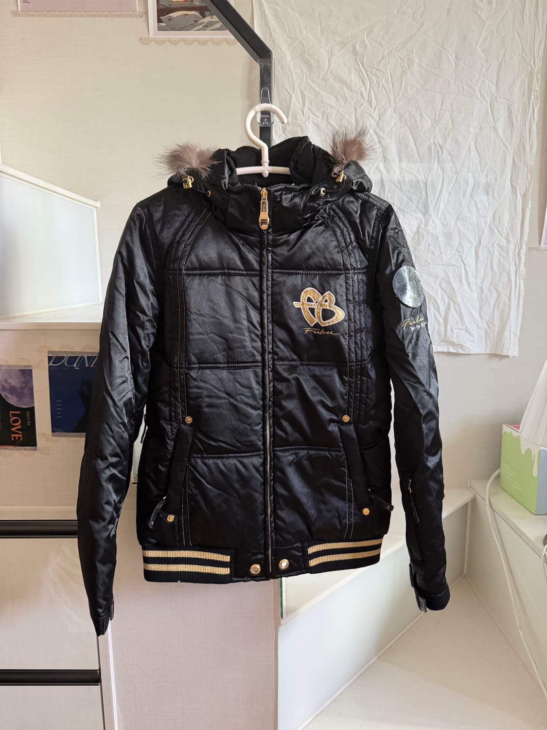 Fubu 후부 걸스 골드 블랙 패딩 상품이미지1