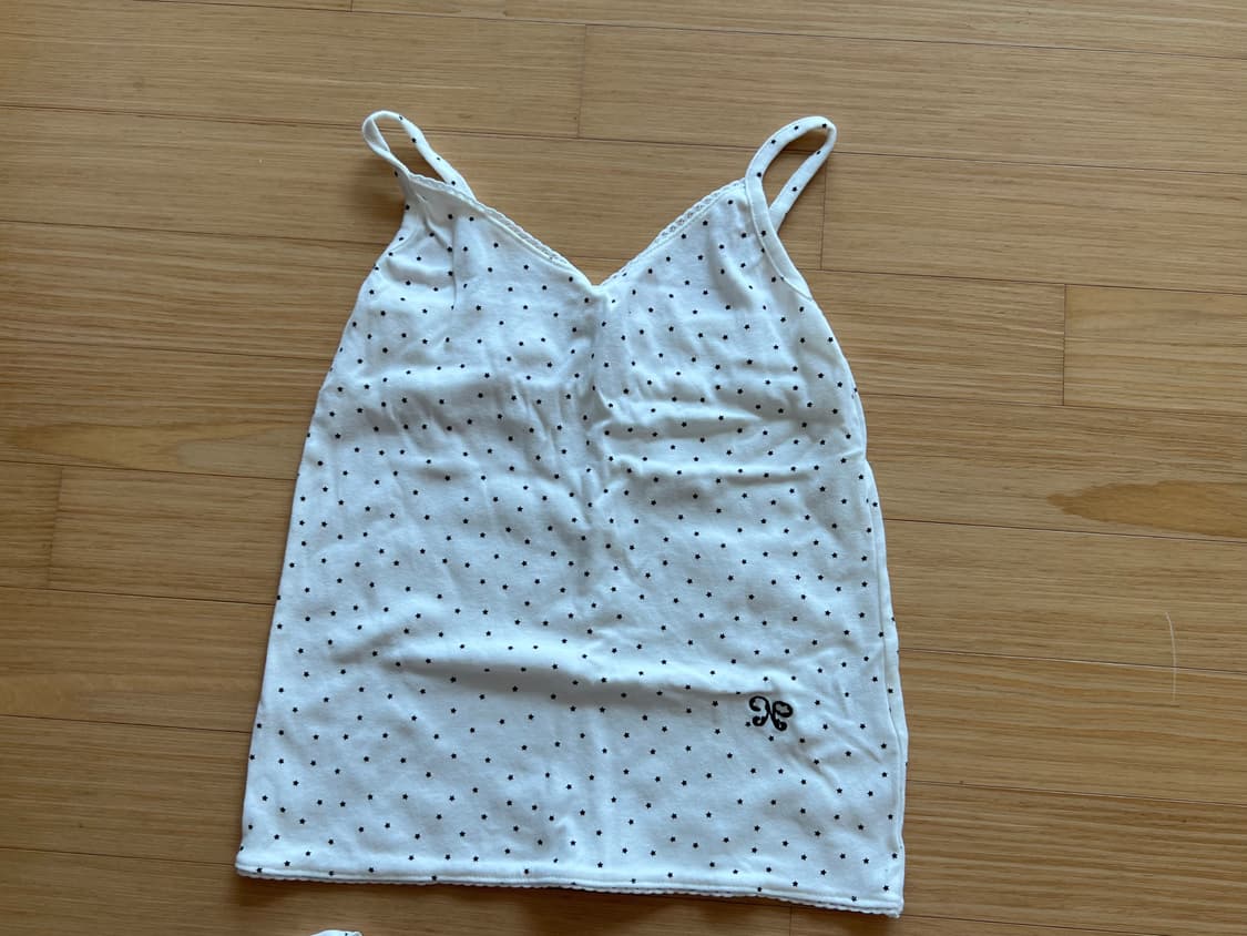 팬시클럽 레이스 베이직 가디건 나시 셋업 화이트 상품이미지5