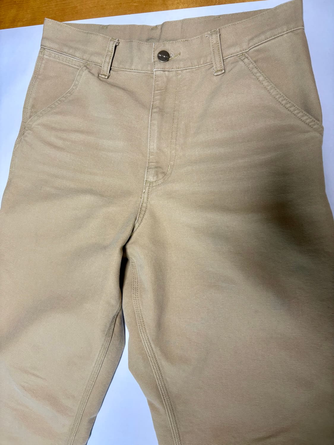 칼하트 wip 싱글 니 팬츠 디어본 버번 에이지드 캔버스 상품이미지3