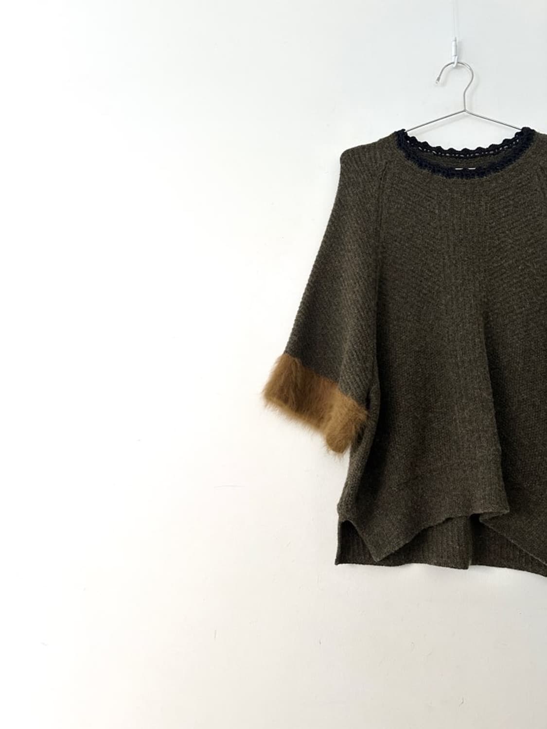 Muse fur half knit / khaki 상품이미지2