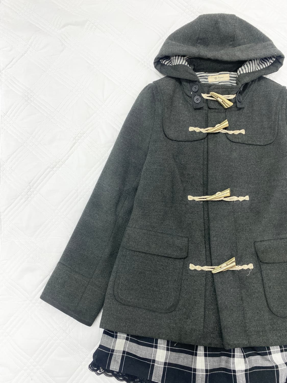 ꒰ঌ 니혼진 도쿄걸 차콜 떡볶이 코트 ໒꒱ 상품이미지2