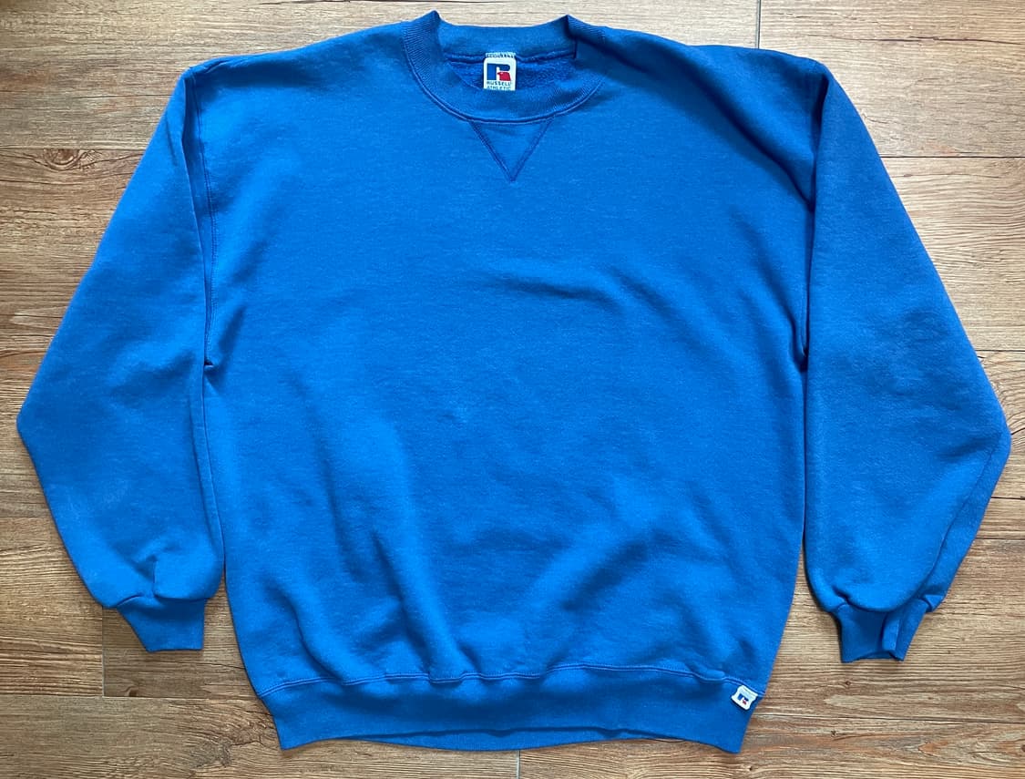 90s 러셀 애슬레틱 스웻셔츠 블루 미제🇺🇸 상품이미지1