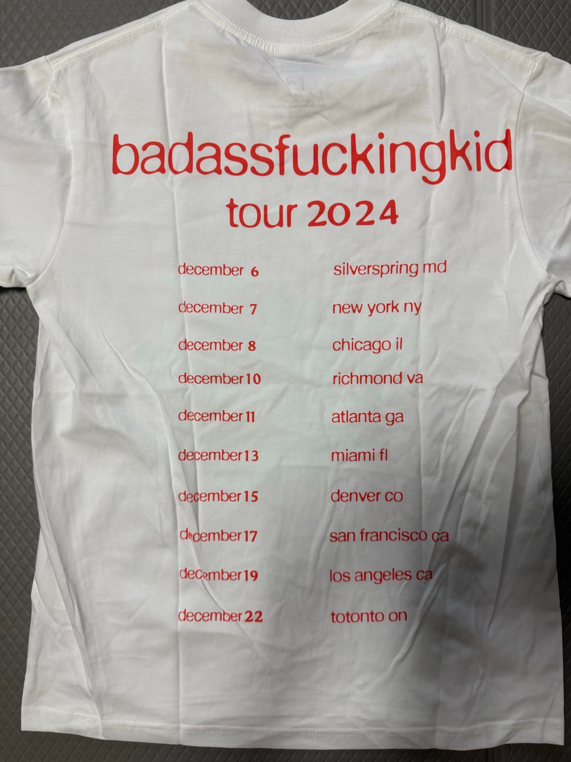 (M) 초레어 nettspend Bafk tour 티 상품이미지2