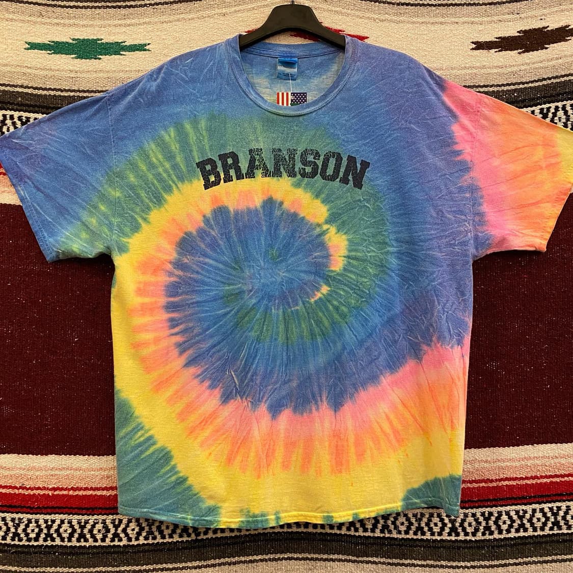 레어 00s USA BRANSON 타이다이 반팔티 상품이미지5