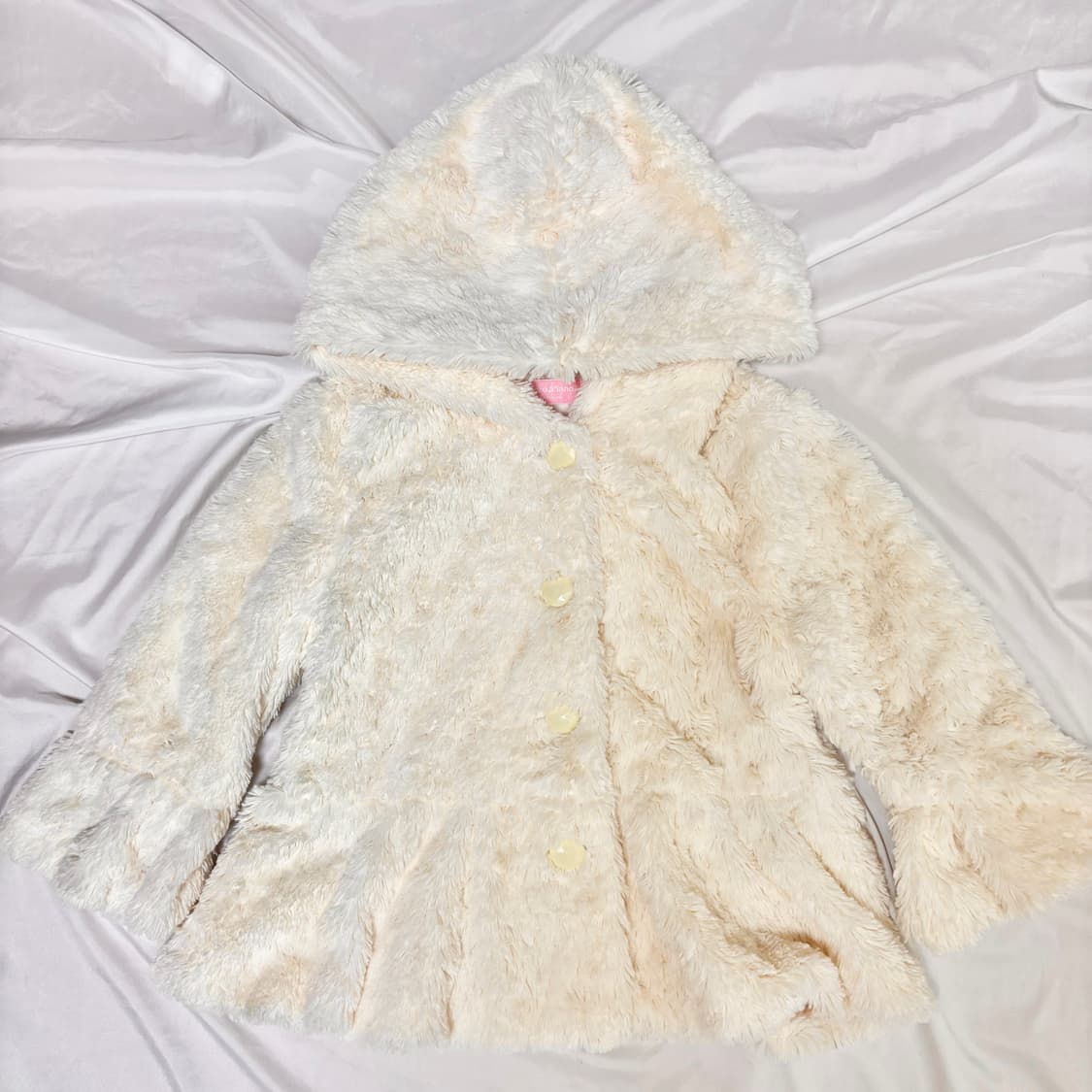 메조피아노 헤이세이 라떼갸루 판초 털 코트 160 상품이미지1