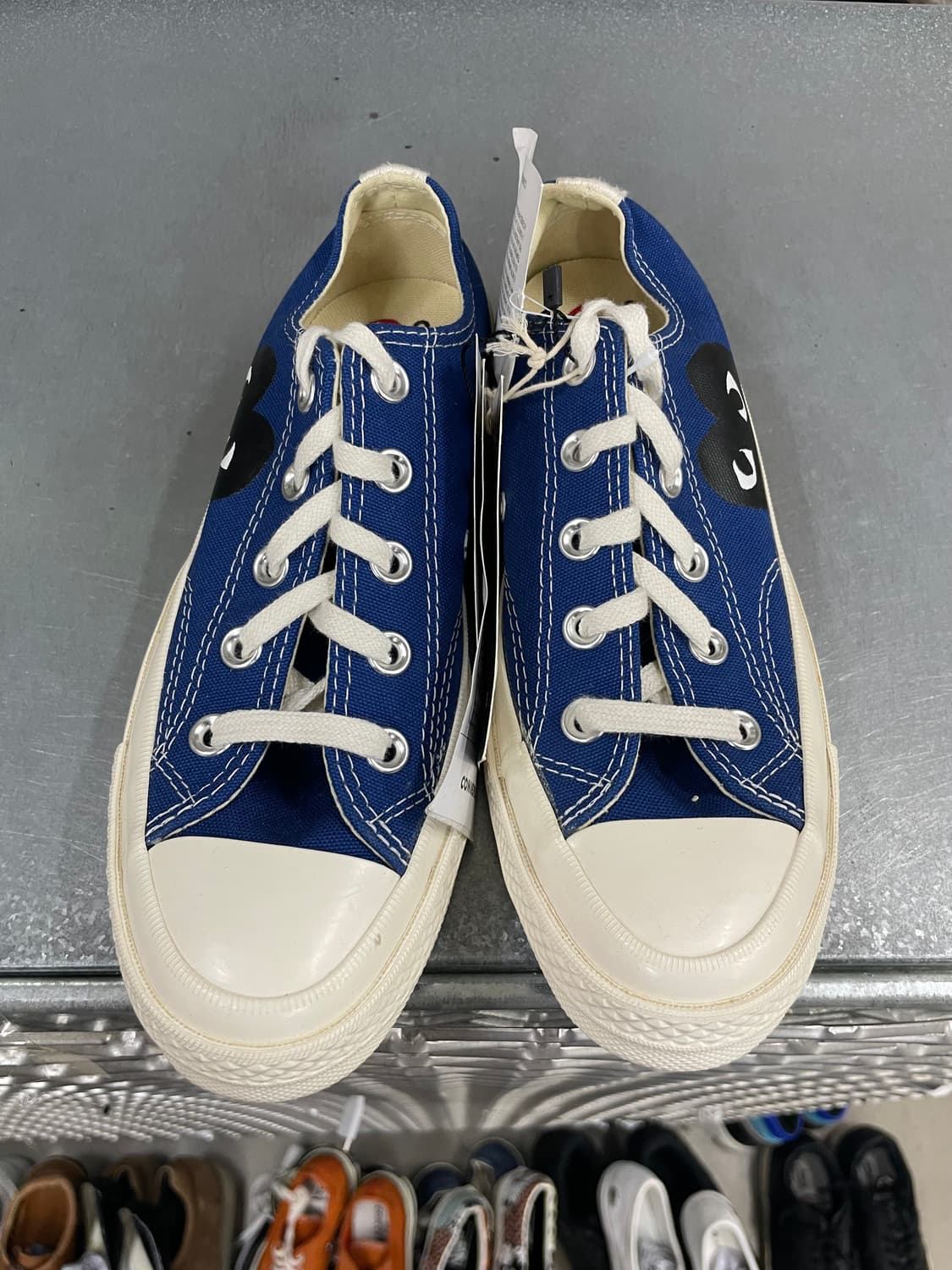 컨버스 x 꼼데 블루 로우 230mm(박스x)(gr-4620) 상품이미지5