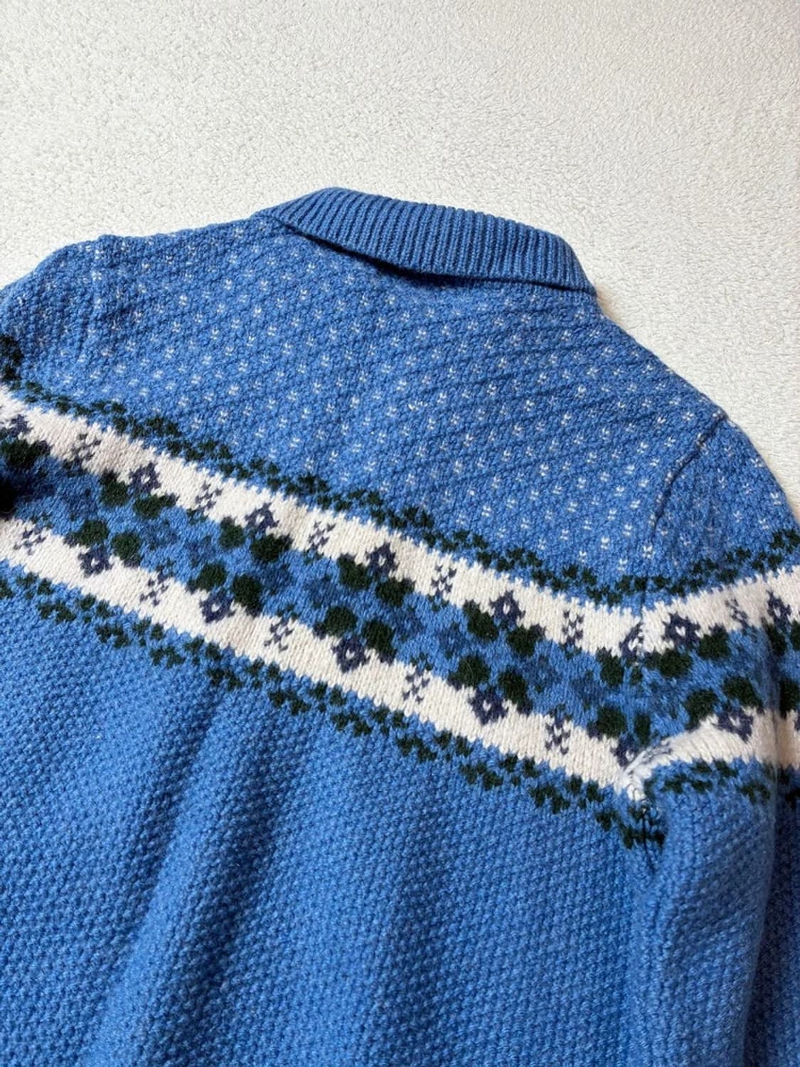 모리스 Maurices 셰틀랜드 울 풀집 스웨터 가디건 PN7322 상품이미지5