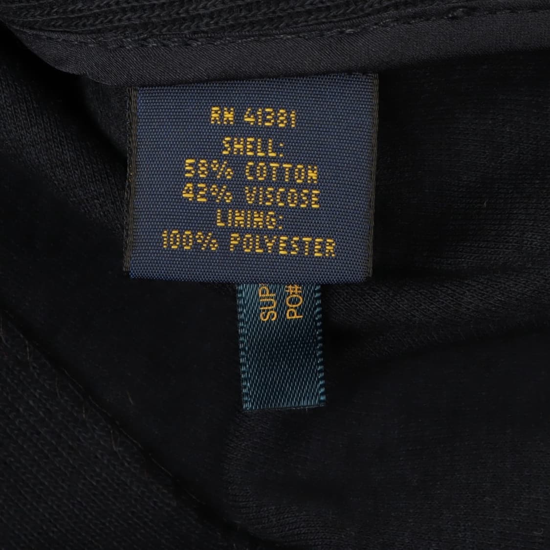 폴로 랄프로렌 우먼스 네이비 금장 코튼 비스코스 블레이저 자켓 상품이미지8