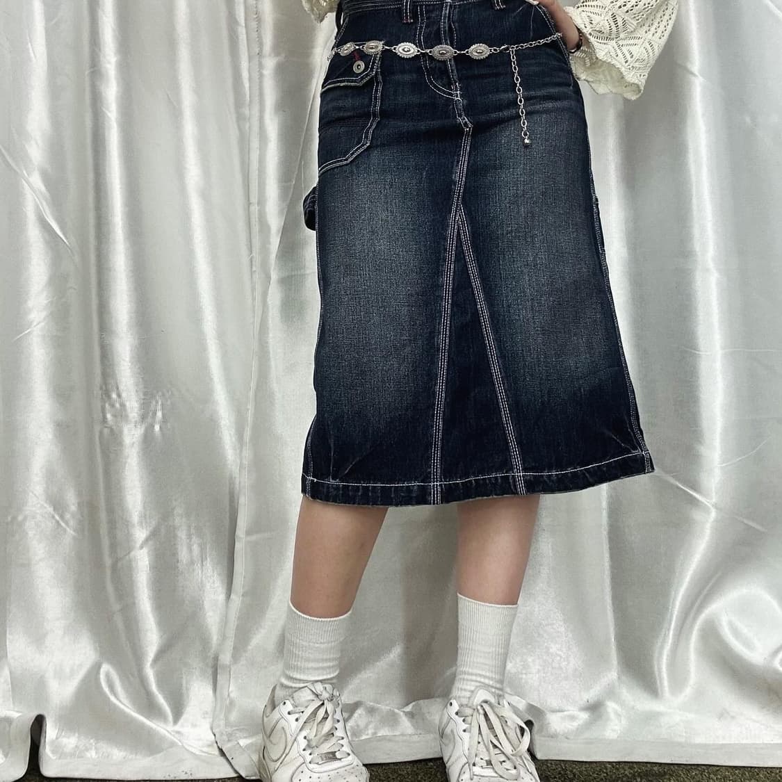 Vintage carpenter denim skirt 상품이미지2