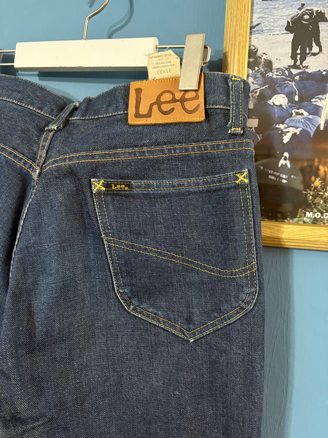 90‘s Lee riders 2000 selvage denim pant. 상품이미지7
