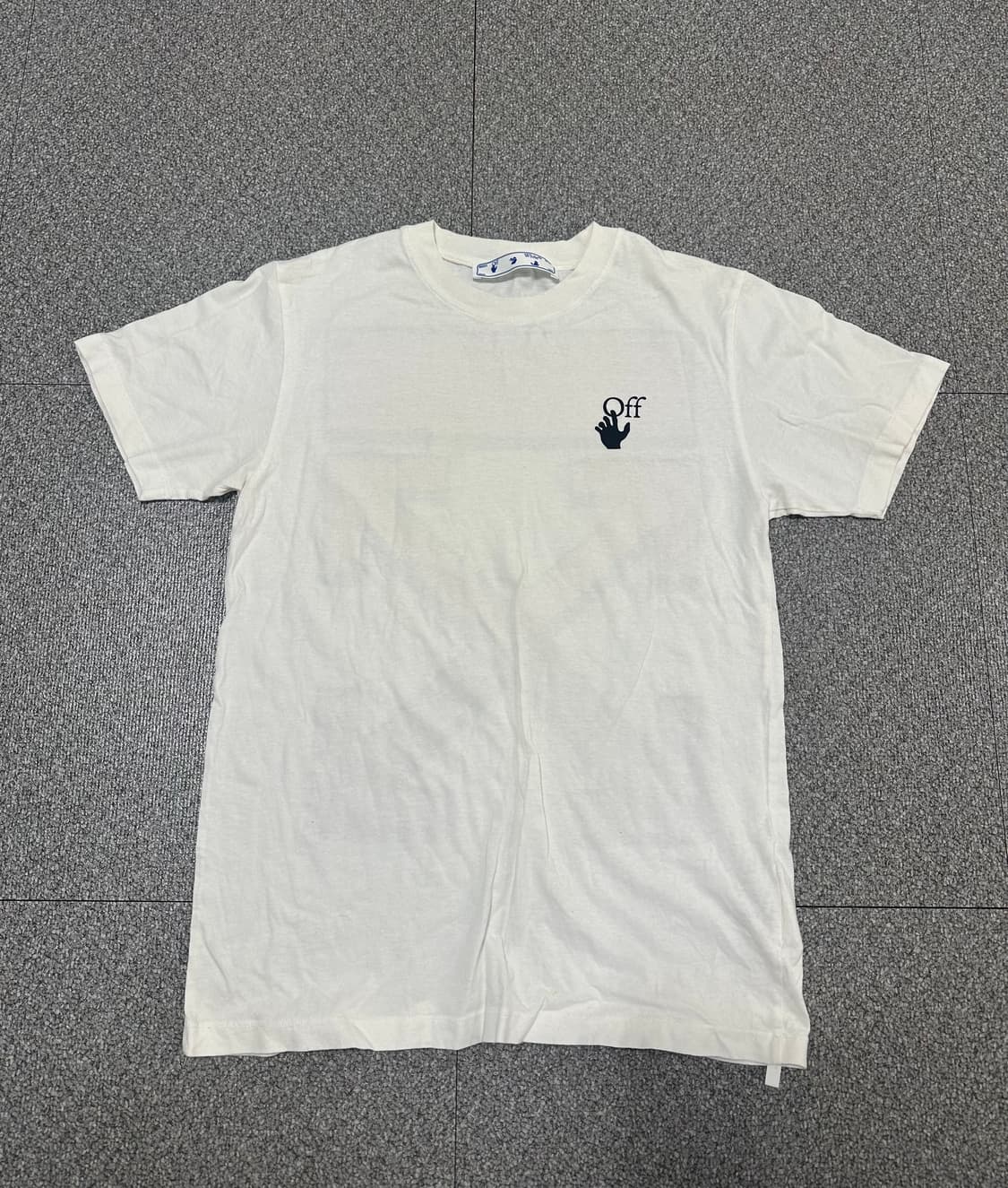 오프화이트 마커 슬림핏 반팔티 m 상품이미지1