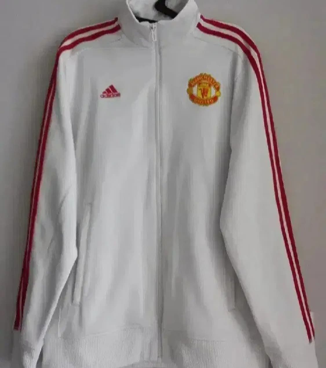아디다스 희귀 대장급 맨유 흰빨 화이트 트랙탑 저지 져지집업 95/M 상품이미지1
