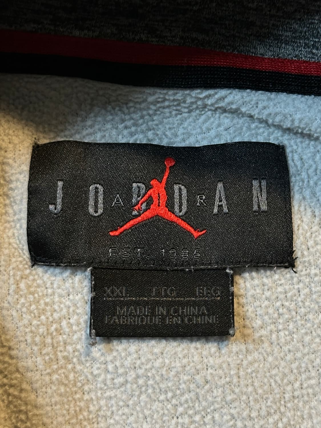나이키 조던 AIR JORDAN 센터로고 기능성 후드티 차콜 상품이미지5