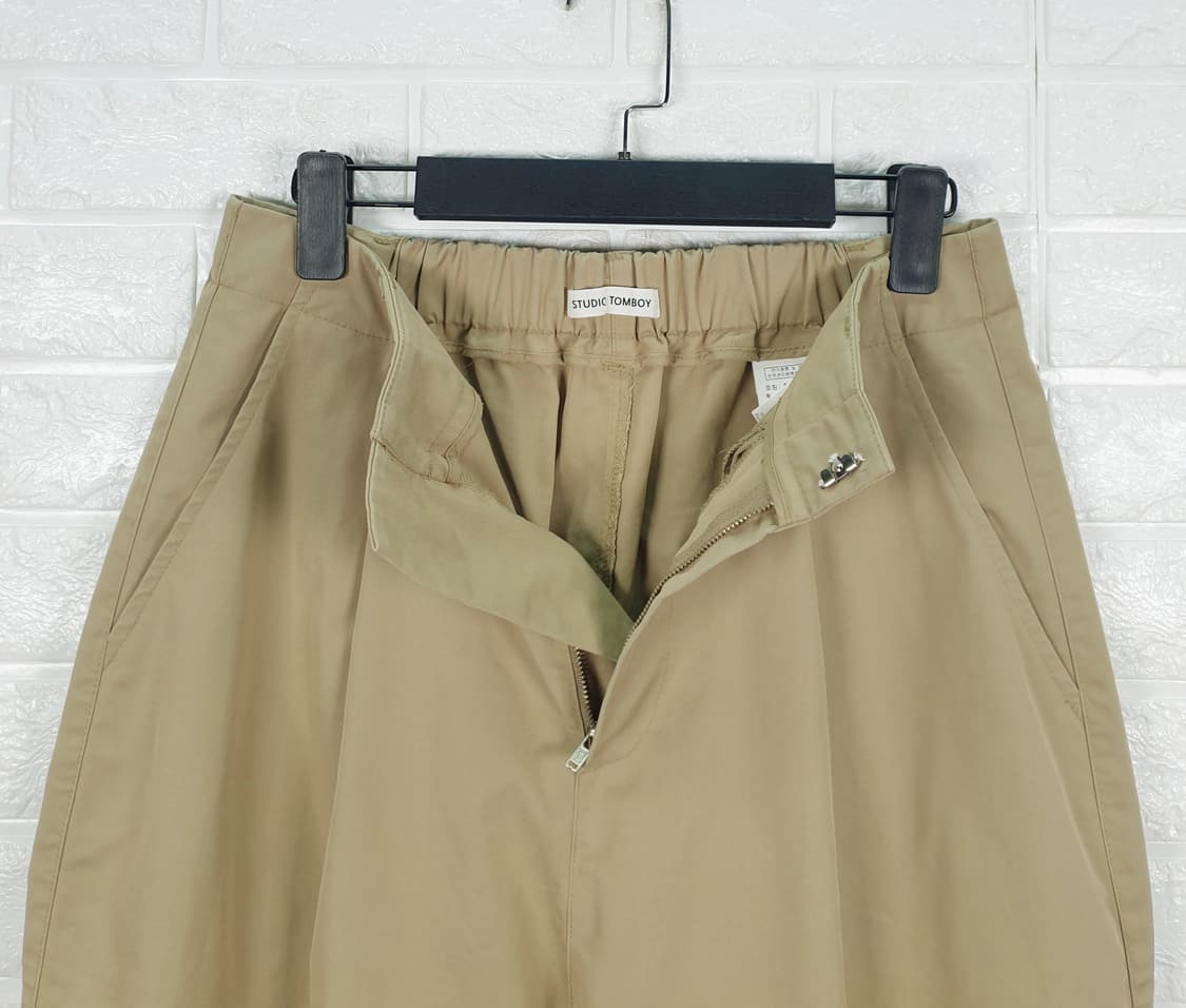 [27]스튜디오톰보이 반밴딩 와이드 팬츠 상품이미지3