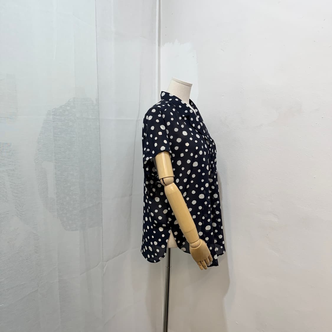 일본빈티지 도트 땡땡이 여름블라우스 썸머 3520 상품이미지2