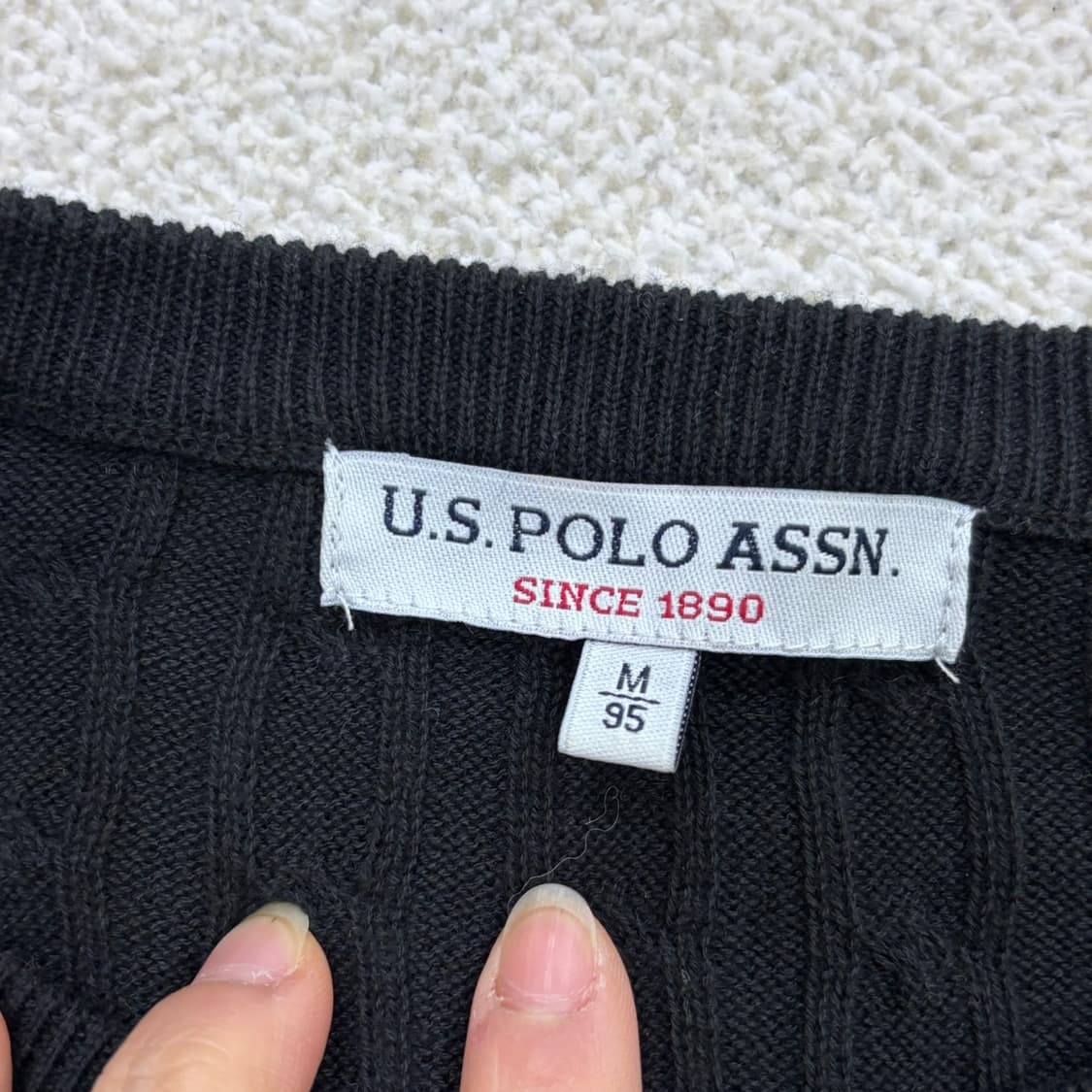 M US폴로 케이블 반팔 티셔츠 0323E 상품이미지3