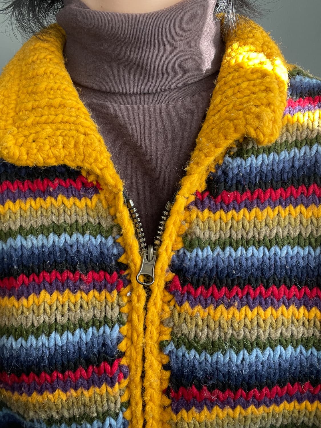 ARTESANIA 에스닉 핸드메이드 니트 가디건 상품이미지4