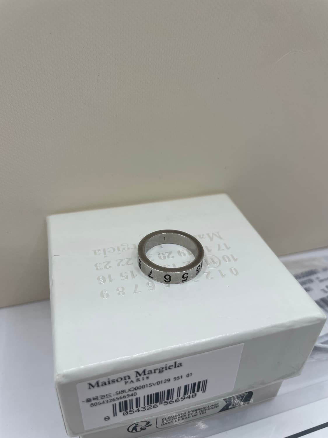 메종 마르지엘라 1사이즈 뉴메리컬 반지 상품이미지2